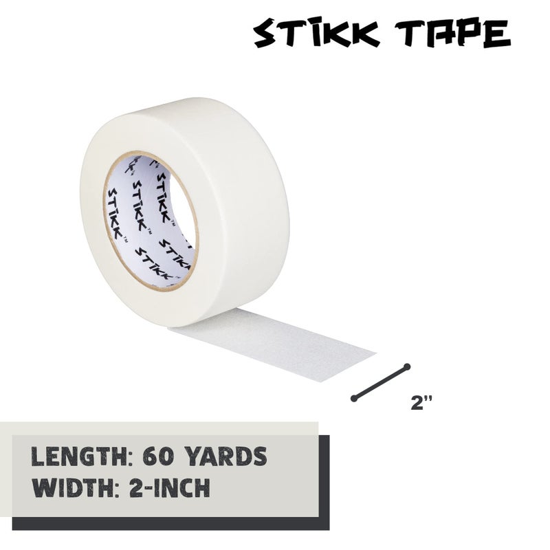 STIKK Painters Tape - 1pk White Painter Tape - 2 inch x 60 Yards - Paint Tape for Painting, Edges, Trim, Ceilings - Masking Tape for DIY Paint Projects - Residue-Free Painting Tape - Image 2